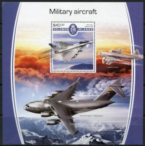 SOLOMON ISLANDS 2017 MILITARY AIRCRAFT SOUVENIR SHEET MINT NH