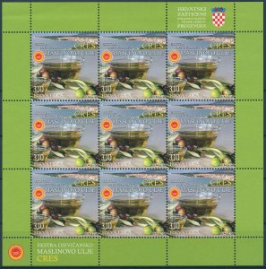 Croatia 2018 MNH Protected Agricultural Food Products 3x 9v MS Gastronomy Stamps