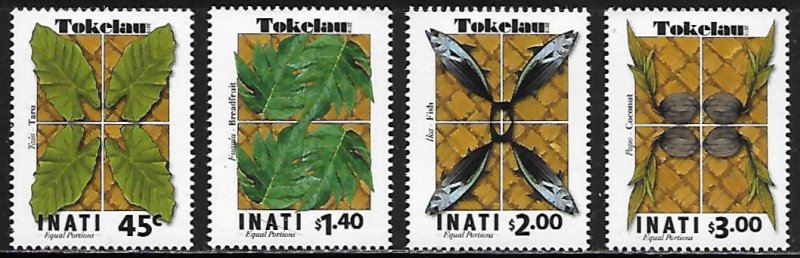 Tokelau Scott # 501 - 504 MNH