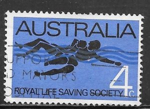 Australia 421: 4c Lifesaver with a drowning person, used, F-VF