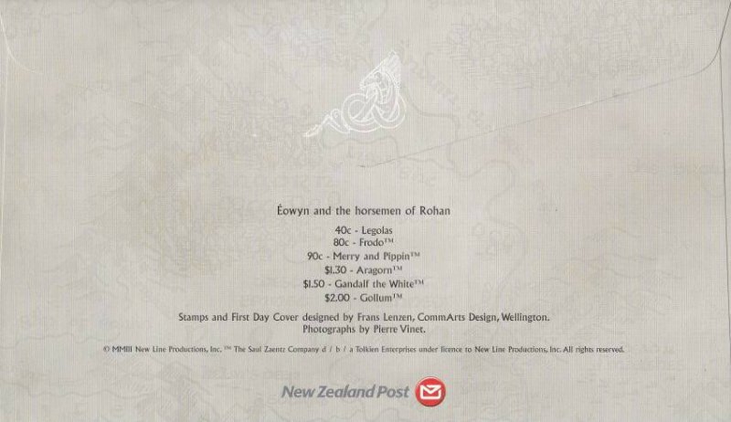 New Zealand The Lord Of The Rings Return Of The King 2003 Movie Middle Earth FDC