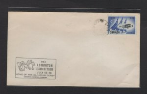 Canada 1959 Edmonton Fair Home of the Canadian Derby  cachet cover #3