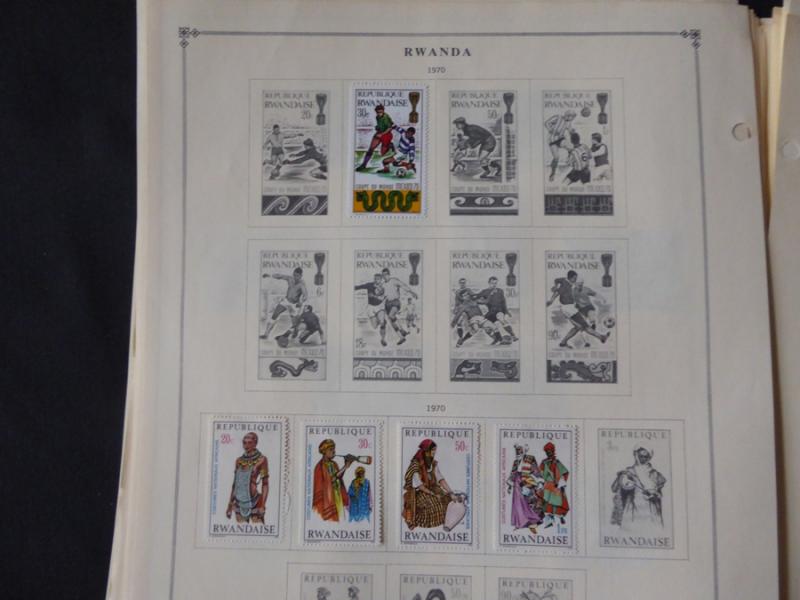 Rwanda 1962-1980  Mint/Used Stamp Collection on Scott Int Alb Pgs