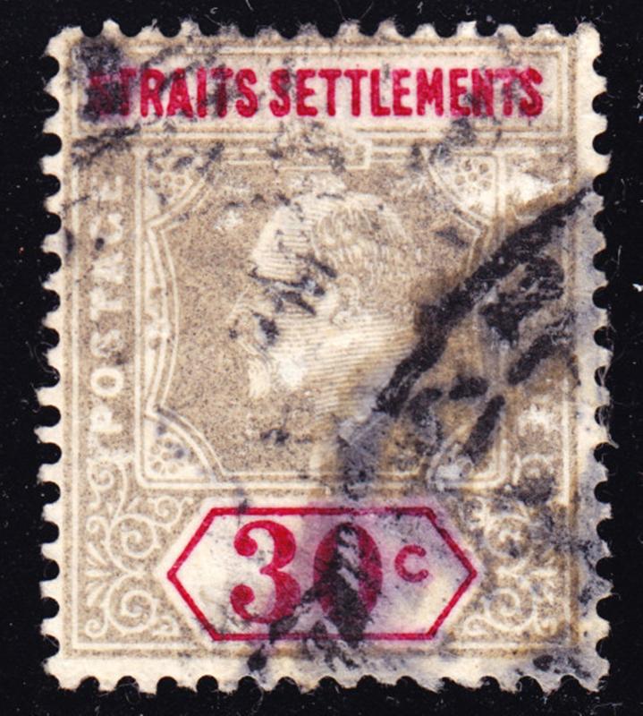 Malaya Straits Settlements Scott 100 F+  used.