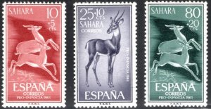 Spanish Sahara Scott B64-B66 MH* stamp set