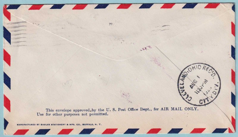 UNITED STATES FIRST FLIGHT COVER - 1928 FROM COLUMBUS OHIO - CV380