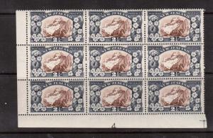 New Zealand #189 VF/NH Block Of Nine