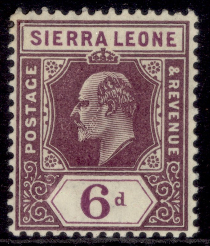 SIERRA LEONE EDVII SG94, 6d dull purple, M MINT. Cat £11.