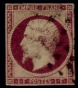 France Sc #21 four margin F- VF Used.SCV$2475...Iconic!!