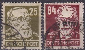 DDR #10N38, 10N44  F-VF Used  CV $5.50  Z586