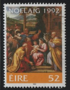 Ireland 1992 used Sc 884 52p Adoration of the Magi by Johann Rottenhammer - C...