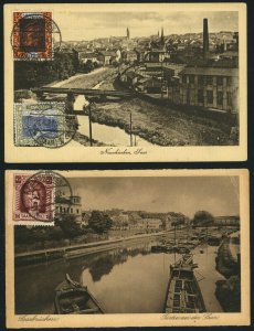 SAAR Saarbrucken Saargebiet Postal Photo Cards  Europe Germany