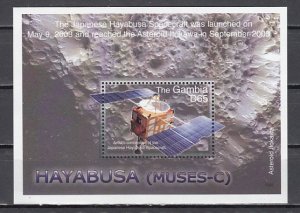 Gambia, Scott cat. 3050. Hayabusa Spacecraft s/sheet.