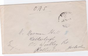 egypt 1940's on active service british field post censor cover  ref r15549