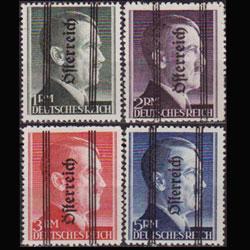 AUSTRIA 1945 - Scott# 424-7 Hitler Opt. Set of 4 LH