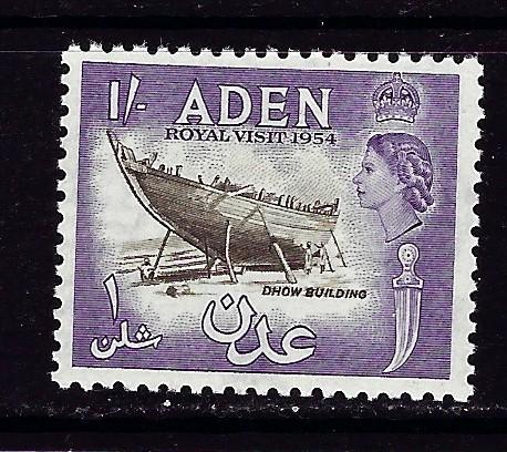 Aden 62 NH 1954 Royal Visit