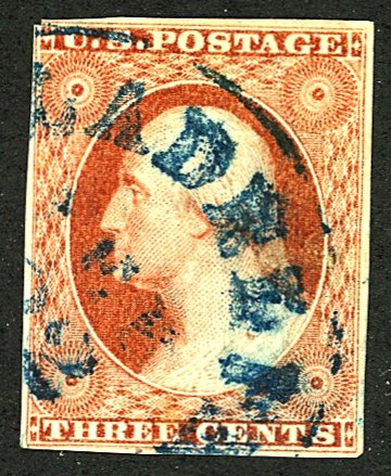 U.S. #11 Used Blue Cancel