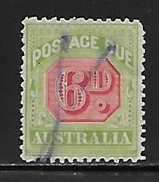Australia J44 6d Postage Due single Used