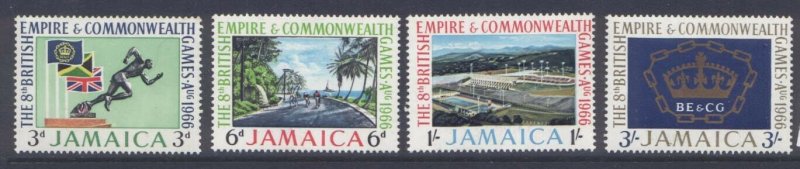Jamaica 254-7 MNH Commonwealth Games, Sports, Flags