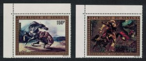 Senegal Paintings by Delacroix 2v Corners 1974 MNH SG#551-552