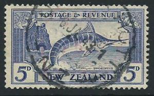 New Zealand SG 584c Used perf 14 x 13 1/2 cancel '43