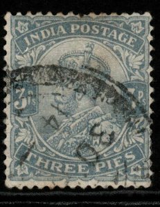 INDIA SG151 1912 3p GREY USED
