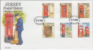 Jersey 2002  Letter Boxes in Jersey on FDC