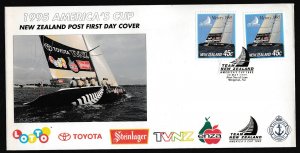 New Zealand Scott 1277 FDC - 1995 America's Cup