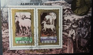 Korea 1980 MS 450th death anniversary Albrecht Durer used arts horses 