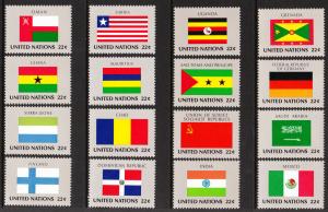 450-65 United Nations 1985 Flags MNH