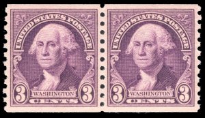 MOMEN: US STAMPS #721 PAIR MINT OG NH PSE GRADED CERT SUP-98 LOT #77148 