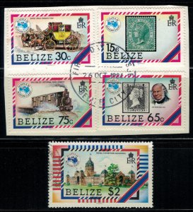 Belize #726-30  CV $4.30  Aussiepex Philatelic Exhibition