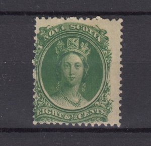 Nova Scotia QV 1860 8 1/2c Green SG15 MH BP9488