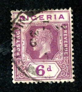 1921 Nigeria Sc#28 used ( 1920 BCX2 )