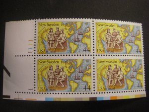 Scott C117, 44c New Sweden, PB4 #1111 1 LL, MNH Airmail Beauty