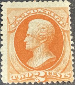 U.S.# 178-MINT/NO GUM--SINGLE--VERMILLION--JACKSON--1875(LOTB)