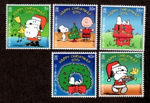Gibraltar 890-894 Mint NH Peanuts Christmas!