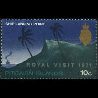 PITCAIRN 1971 - Scott# 118 R.Visit Opt. Set of 1 NH