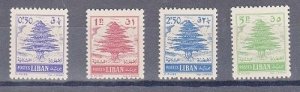 LEBANON - LIBAN MNH STAMPS SC# 341-343A - CEDARS 