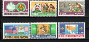 Dubai 1967 MNH Michel 286-91