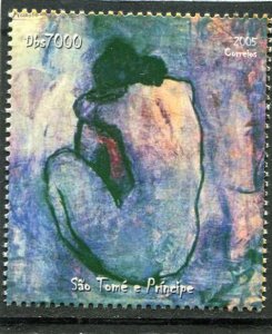 Sao Tome & Principe 2005 Picasso BLUE PERIOD PAINTINGS set Perforated Mint (NH