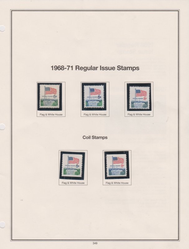 U.S. of America Postal Stamps #1338/1354 Range from/to