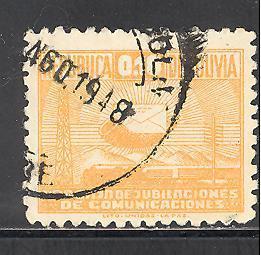 Bolivia RA6 used SCV $ 0.25 (DT)