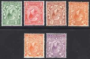 GB 1912 1/2d-3d WMK INVERTED Scott 159-164wi SG 351wi-375wi MLH SGCat£157($210)