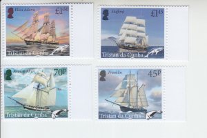 2019 Tristan da Cunha Whaling Ships (4) (Scott NA) MNH