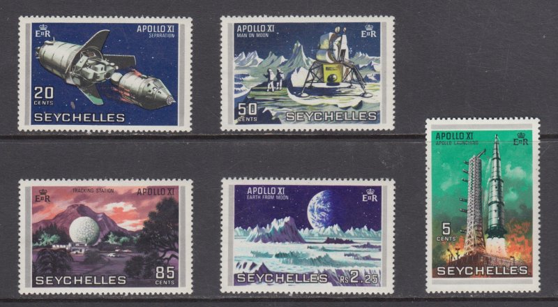 Seychelles    #252-56   mnh     cat $1.95