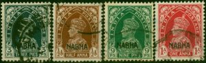 Nabha 1942 Set of 4 SG95-98 Fine Used