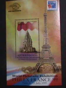 ​INDONESIA-1999 SC#1858 PHILEX FRANCE'99 STAMPS SHOW -MNH S/S-VERY FINE