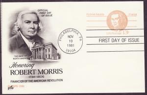 UX93 Robert Morris Artcraft FDC