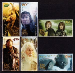 New Zealand 2003 Lord of the Rings Complete Mint MNH Set SC 1897-1902